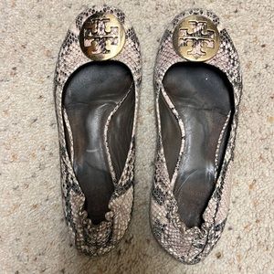 Tory Burch snakeskin flats